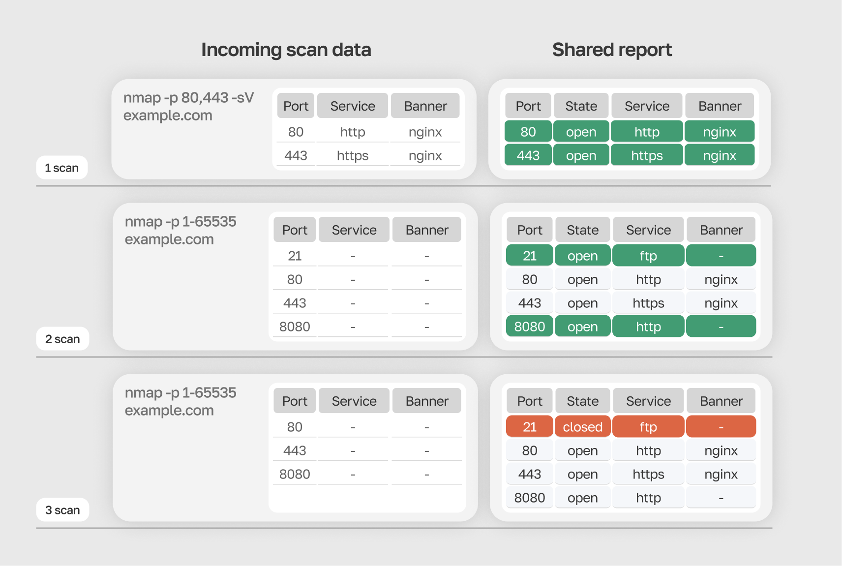 Shared report evolution